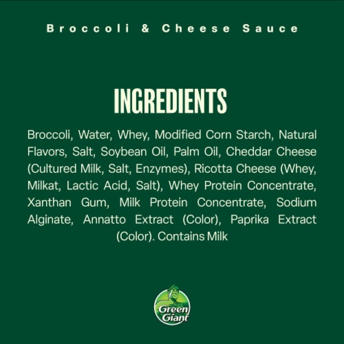 Green Giant Simply Steam Broccoli & Cheese Sauce Perspective: top