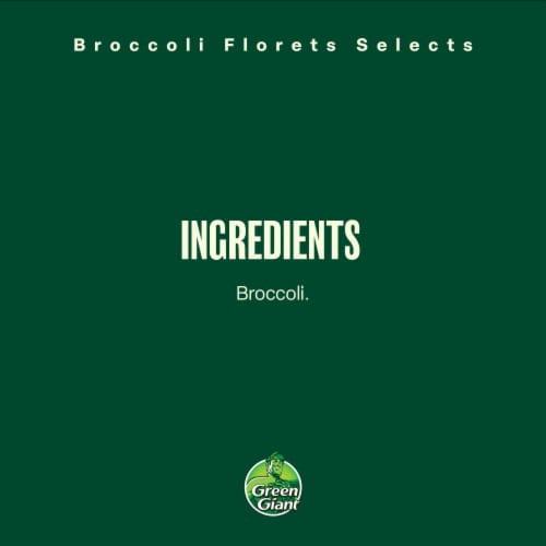 Green Giant Simply Steam Broccoli Florets Perspective: top