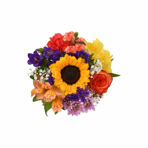 January Jubilee Fresh Flower Bouquet Perspective: top