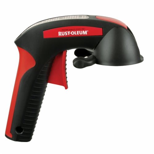 Rust-Oleum® Comfort Grip® Spray Can Handle - Black/Red Perspective: top