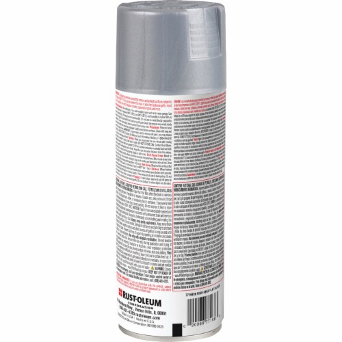 Rust-Oleum® High Heat Spray Paint - Satin Silver Perspective: top