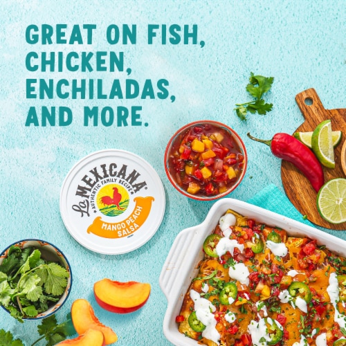 La Mexicana® Fresh Mango Peach Salsa Perspective: top