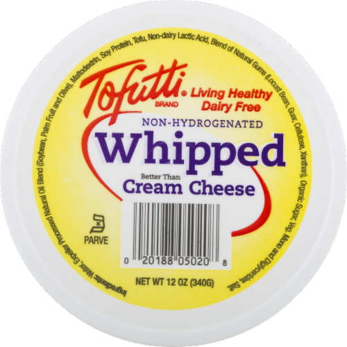 Tofutti Dairy Free Non-Hydrogenated Whipped Cream Cheese Perspective: top