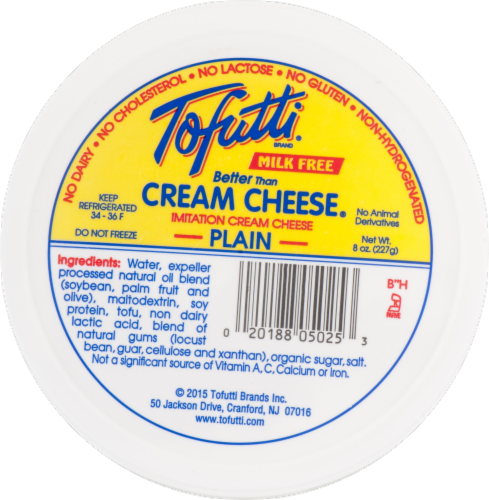 Tofutti® Plain Better Than Cream Cheese Perspective: top