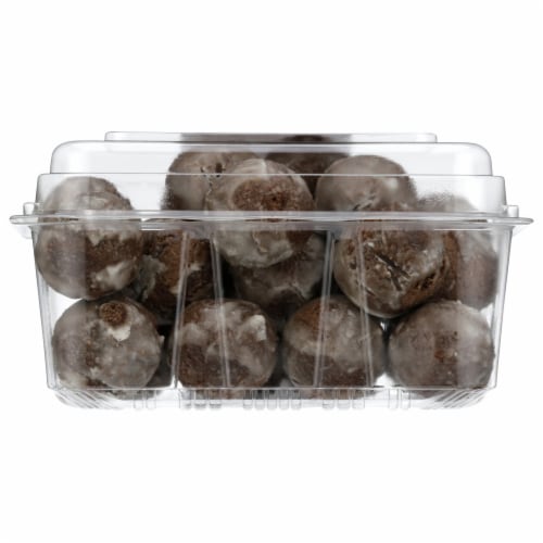 Clyde's® Donuts Glazed Devil's Food Lil' Smiles Donut Holes Perspective: top