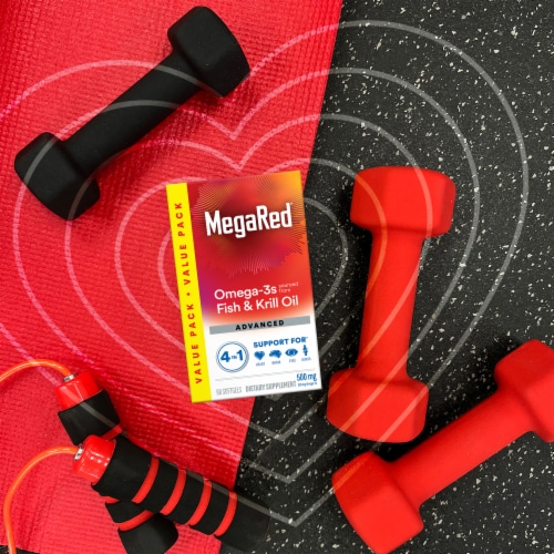 Schiff MegaRed 4 in 1 Omega-3s Value Pack Softgels 500mg Perspective: top