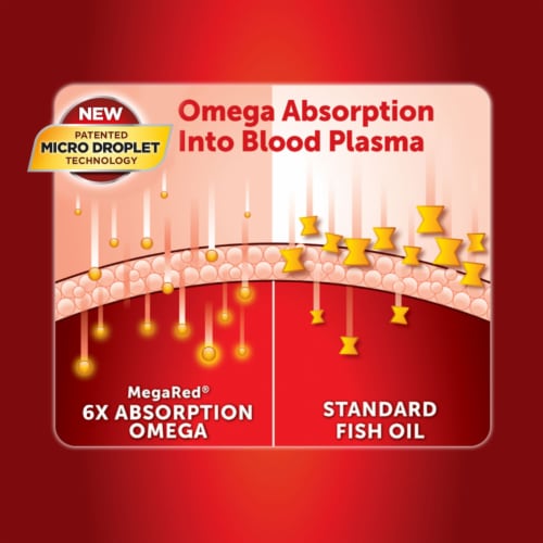 Schiff MegaRed Advanced Absorption Omega-3s Softgels 800mg Perspective: top