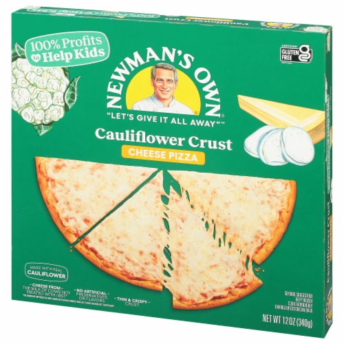 Newman's Own Cheese Cauliflower Crust Frozen Pizza Perspective: top