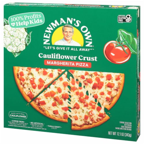 Newmans Own Cauliflower Crust Thin & Crispy Margherita Pizza Perspective: top