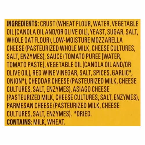 Newman's Own Thin and Crispy Crust Four Cheese Pizza Perspective: top