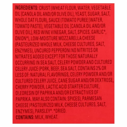Newman's Own Thin and Crispy Crust Uncured Pepperoni Pizza Perspective: top