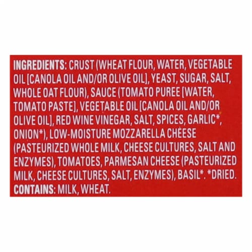 Newman's Own Thin & Crispy Crust Margherita Pizza Perspective: top
