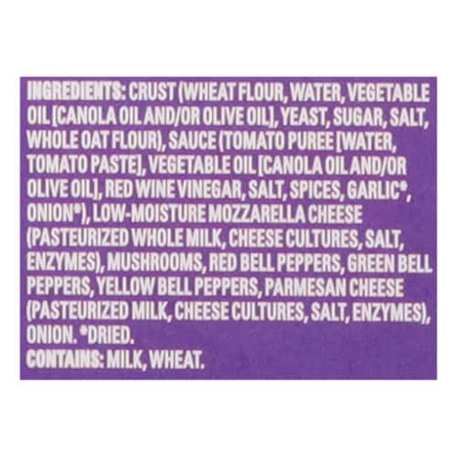 Newmans Own Harvest Vegetable Thin and Crispy Frozen Pizza Perspective: top