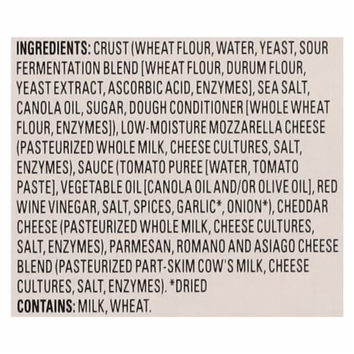 Newman's Own Five Cheese Sourdough Crust Frozen Pizza Perspective: top