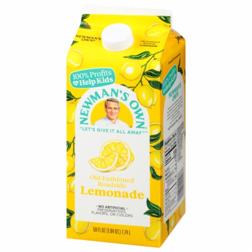 Newman's Own Old Fashioned Roadside Lemonade Perspective: top