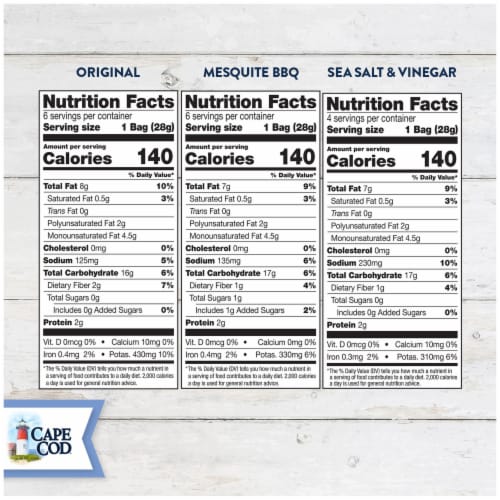 Cape Cod Potato Chips Variety Pack Perspective: top