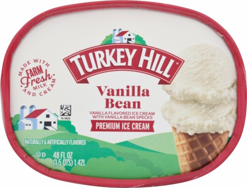 Turkey Hill® Vanilla Bean Ice Cream Tub Perspective: top
