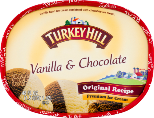 Turkey Hill Vanilla & Chocolate Ice Cream Perspective: top