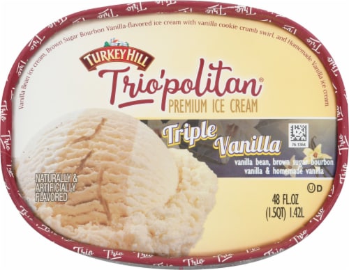 Turkey Hill® Trio'politan® Triple Vanilla Ice Cream Perspective: top
