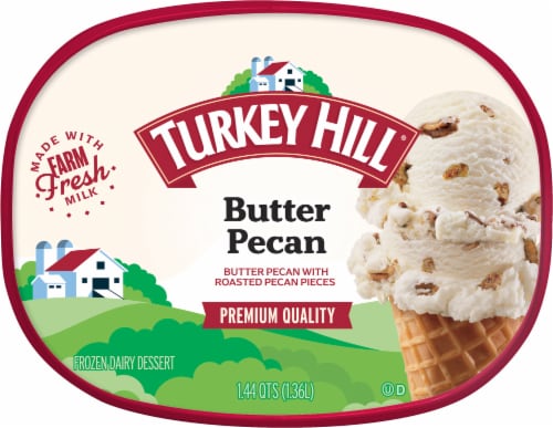 Turkey Hill® Butter Pecan Ice Cream Tub Perspective: top