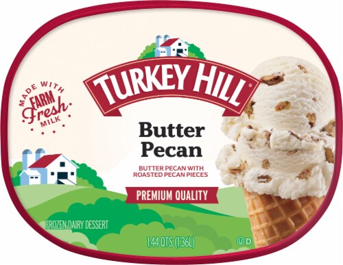 Turkey Hill® Butter Pecan Ice Cream Tub Perspective: top