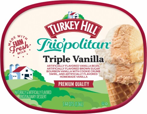 Turkey Hill® Triopolitan® Triple Vanilla Premium Ice Cream Perspective: top