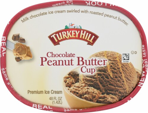 Turkey Hill® Chocolate Peanut Butter Cup Ice Cream Perspective: top