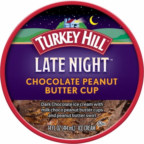 Turkey Hill® Late Night™ Chocolate Pecan Ice Cream Pint Perspective: top