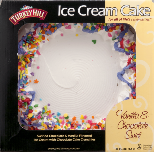 Turkey Hill® Vanilla & Chocolate Swirl Round Ice Cream Cake Perspective: top