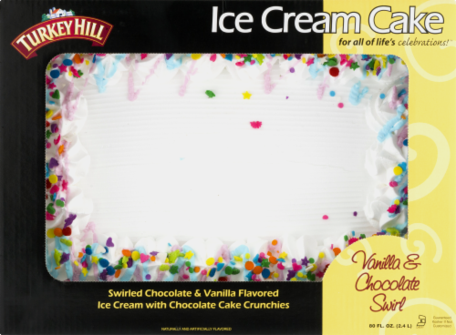 Turkey Hill® Vanilla Chocolate Ice Cream Cake Perspective: top