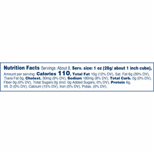 Kraft Sharp Cheddar Block Cheese Perspective: top