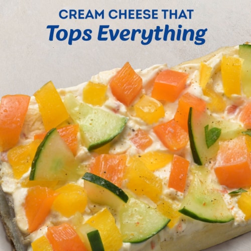 Philadelphia Garden Vegetable Cream Cheese Spread Perspective: top