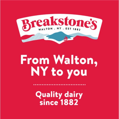Breakstone's Lowfat 2% Milkfat Small Curd Blueberry Cottage Doubles 4.7 oz Perspective: top