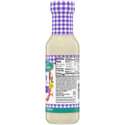 The Pioneer Woman Frontier Ranch Salad Dressing & Dip, Bottle Perspective: top