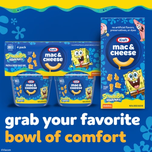 Kraft Mac & Cheese Macaroni and Cheese Dinner SpongeBob SquarePants Perspective: top