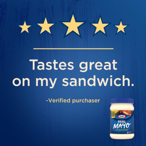 Kraft Real Mayo Creamy & Smooth Mayonnaise Perspective: top