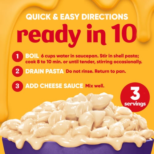 Velveeta Shells & Cheese Queso Blanco Shell Pasta & Cheese Sauce Perspective: top