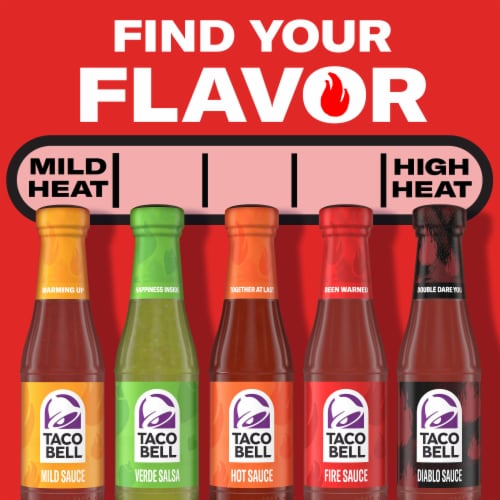 Taco Bell Fire Sauce Perspective: top