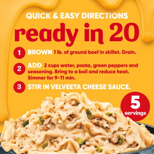Velveeta Skillets Philly Cheesesteak Style One Pan Dinner Kit Perspective: top