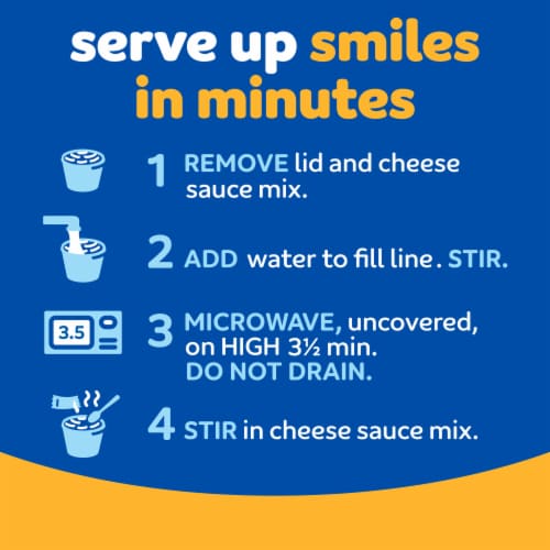 Kraft Original Mac N Cheese Macaroni and Cheese Cups Easy Microwavable Dinner Perspective: top