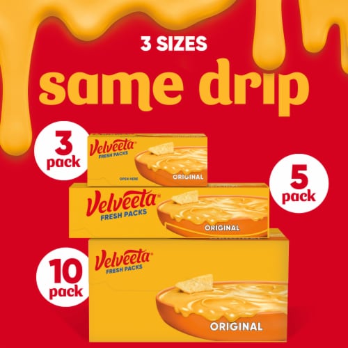 Velveeta Fresh Packs Original Cheese Perspective: top