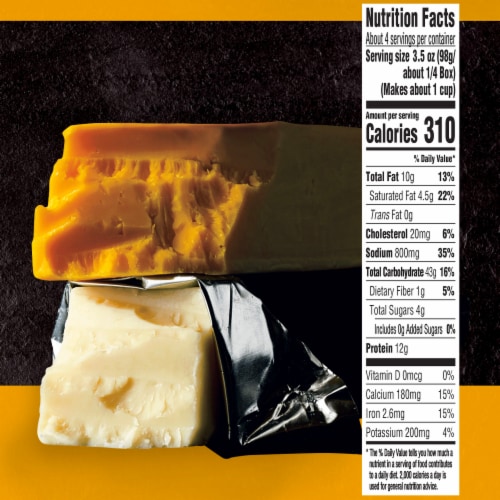 Cracker Barrel Sharp Cheddar Macaroni & Cheese Dinner Perspective: top