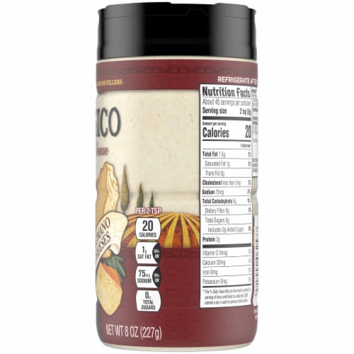 Classico Parmesan Romano & Asiago Grated Natural Cheese Perspective: top