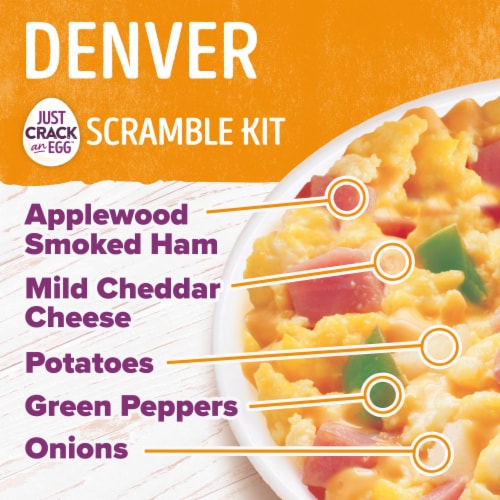Just Crack an Egg Smoked Ham Low Carb Denver Scramble Kit Breakfast Bowl Perspective: top