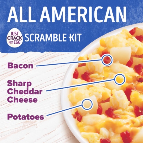 Just Crack An Egg All American Scramble Breakfast Bowl Kit Perspective: top