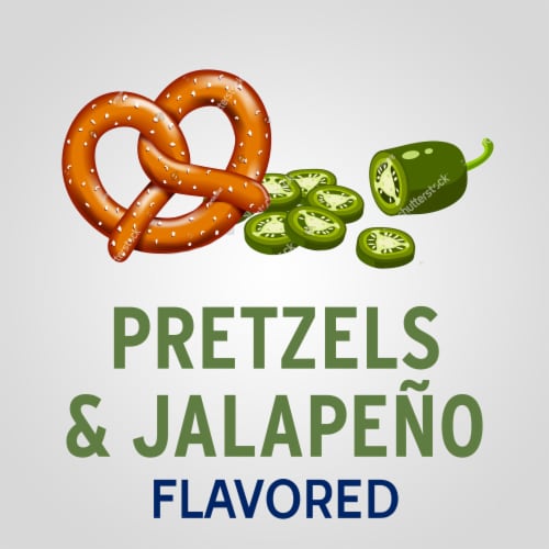 Philadelphia Pretzels & Jalapeno Cream Cheese Dip Snack Perspective: top