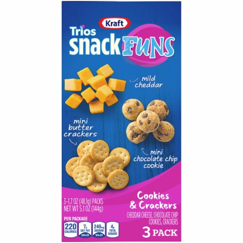 Kraft Trios SnackFuns Cookies & Crackers Perspective: top