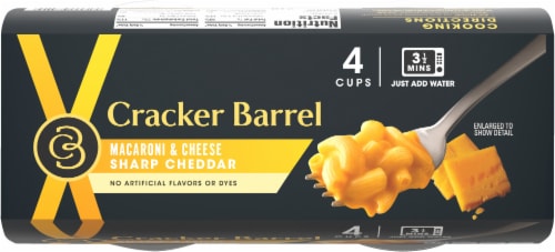 Cracker Barrel Sharp Cheddar Macaroni & Cheese Perspective: top