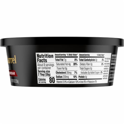Cracker Barrel Extra Sharp Yellow Cheddar Spreadable Cheese Perspective: top