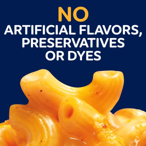 Kraft Frozen Meal Original Cheddar Mac & Cheese Macaroni and Cheese Dinner Perspective: top
